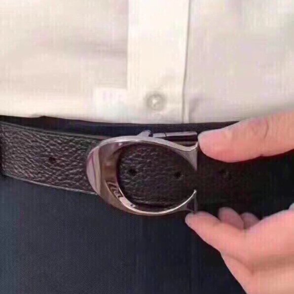 NWT Coach Signature Buckle Cut To Size Reversible Belt 38 Mm 91305 - Picture 8 of 8